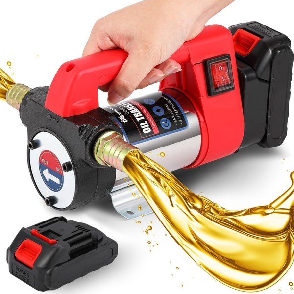 Electric Diesel Kerosene Transfer Kit Small Car Fuel Pump 13Gpm Fuel Transfer Pump For 21V Makita Battery Pin