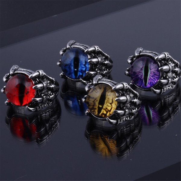 Bagues porte-bonheur bleu turc pour femmes et hommes, anneau ouvert réglable, Punk, œil du diable, tendance, accessoires bijoux de fête, 2022