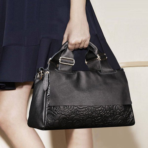2026 New Fashion Genuine Leather Women's Bag Handbag Big Bag Fashion Cowhide Large Capacity Women's One Shoulder Crossbody Bag
