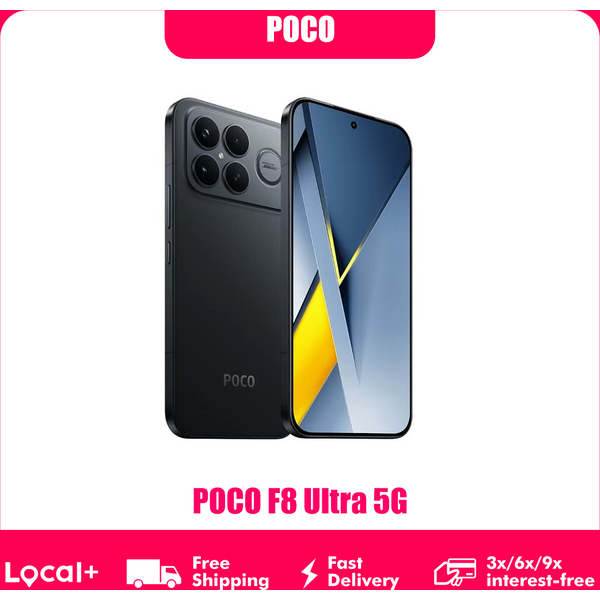 Poco F8 Ultra Super Smartphone 6,85-Zoll Amoled 120Hz Snapdragon8 Elite Gen5 50W Kabelloses Laden