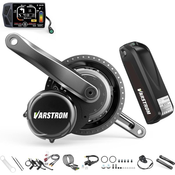 TongSheng Drehmomentsensor TSDZ8 750W Mittelmotor-Kit - 48V 750W Elektrofahrrad-Umbausatz mit EKD01-Display und optionaler Batterie, kompatibel mit BB 68-73MM Mountain-/Rennrädern