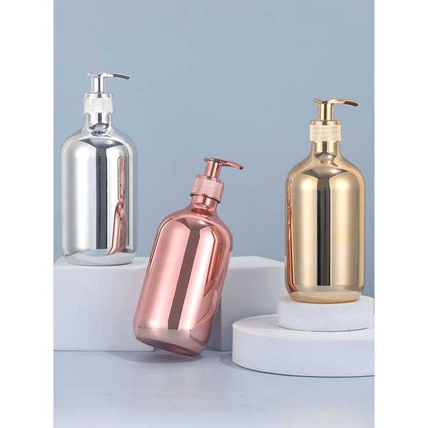 500ml Bathroom Soap Dispensers Refillable Lotion Shampoo Shower Gel Holder Portable Travel Dispenser Empty Bath Pump Bottle