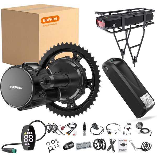 BAFANG Mittelmotor M215 BBS01B BBS01 E-Bike Umrüstsatz 36 V 250 W Motor mit Optionaler Batterie