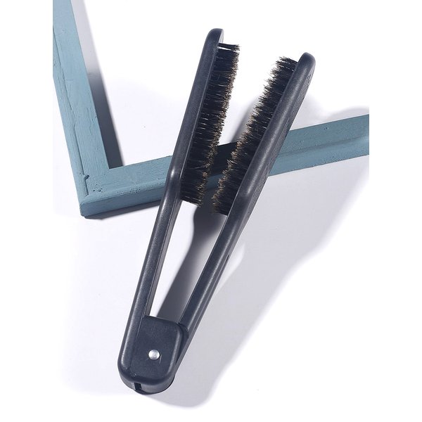 Lisseur de coiffure professionnel, brosse à cheveux en Nylon, Double brosse, peigne en forme de V, outils de coiffure, bricolage