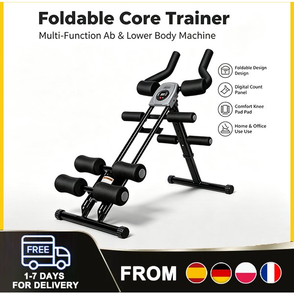 Faltbarer Bauchtrainer, Multifunktionsgerät für Bauch- und Unterkörpertraining, tragbares Heimfitnessgerät für Ganzkörperformung und tägliche Fitness.