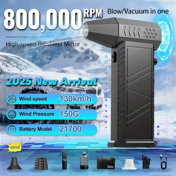 800,000 tr/min ventilateur nouveau X9 Turbo ventilateur mise à niveau ventilateur Rechargeable ventilateur Turbo sans brosse Portable ventilateur de poussière sèche-linge électrique