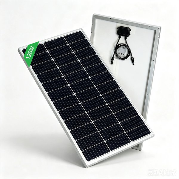 Wysokowydajny, sztywny panel słoneczny ze szkła o mocy 120 W, przenośne moduły fotowoltaiczne 18 V, wodoodporne i trwałe, idealne do ładowania akumulatorów 12 V/24 V, do użytku w kamperach, na