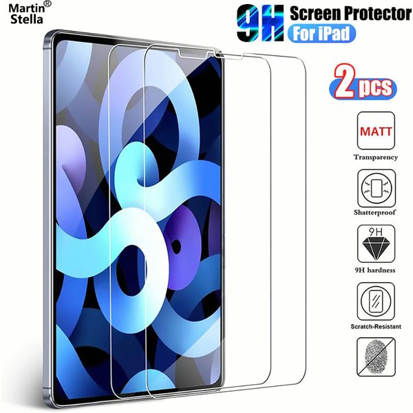 2 pièces verre trempé pour Ipad Pro 11 12.9 9 10.2 10.5 Air 4 3 2 protecteur d'écran pour tablette pour Ipad Mini 6 5 4 3 13 2024 2021 verre