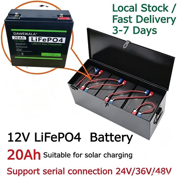 12V 20Ah LiFePO4 wiederaufladbare Lithium-Eisenphosphat-Batterie, eingebautes intelligentes BMS, zyklenfester, wärmearmer, stabiler Akku, langlebiger Ersatz für Kinderroller, Boote, Marine-Motoren,