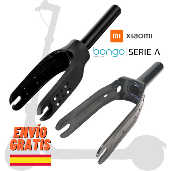 ✅Fourche Trottinette Électrique Xiaomi M365 / 1S / Essential /Pro 2 / Guidon / Cecotec Bongo Serie A / Anti-Slack / Roue Avant/avec Garnitures en Plastique pour Pliage et Vis - Pièces Détachées Skate