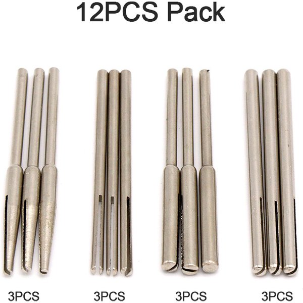 10/12 stücke Schleifpapier Klemme 2,35/3,0mm Befestigungs Stange Split Dorne Lange Schleif Halter Clip Für Elektrische Grinder zubehör