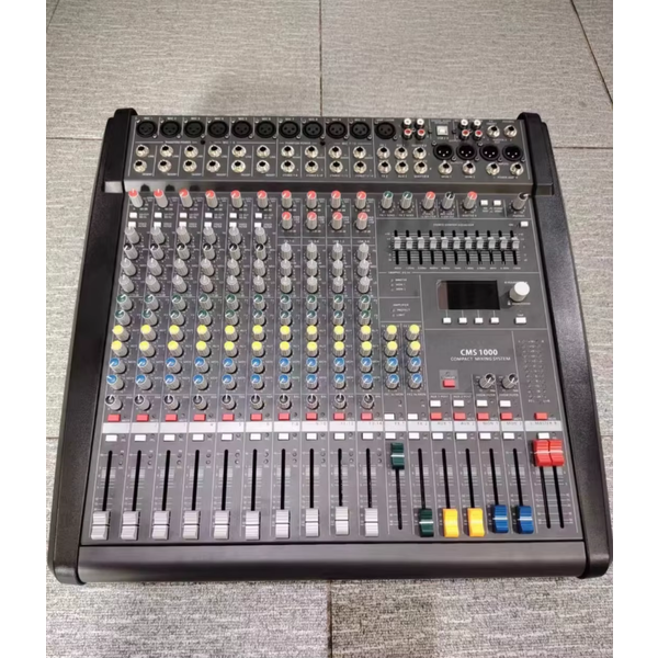 1:1 Replika CMS1000, professionelles Audio-Mischpult ohne Stromversorgung, 10-Kanal-Soundmixer mit Dual-DSP-99-Effekten, 48V-Phantomspeisung, USB-Aufnahme für DJ-Live-Bühnen, Hochzeiten, Kirchen und