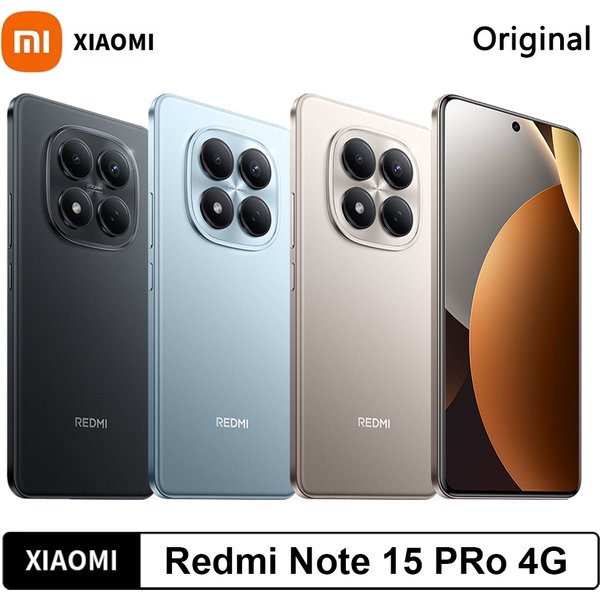 Xiaomi Redmi Note 15 Pro 4G Globale Version MediaTek Helio G200-Ultra NFC 6500mAh Monster-Akku 6,77" FHD+ AMOLED 200MP OIS Kamera Smartphone