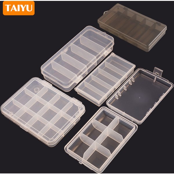 TAIYU Tragbare Angelgerät-Box, Mini-Aufbewahrungskoffer pour Jig, Köder, Löffel, Köder, Haken, Werkzeug, Accessoire, Karpfen, Fliegenfischen, Organizer-Box