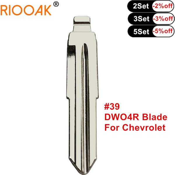10 pièces de télécommande de voiture # 39 lame de clé DWO4R pour Buick HRV EXCELLE pour Chevrolet Lova clé à distance/remplacement de lame de clé de transpondeur