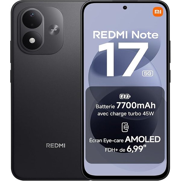 Xiaomi Redmi Note 17 5G Smartphone 50MP Camera 6.99" 120Hz AMOLED Display Snapdragon 4 Gen 4 7700mAh Battery NFC Cellphone European Version