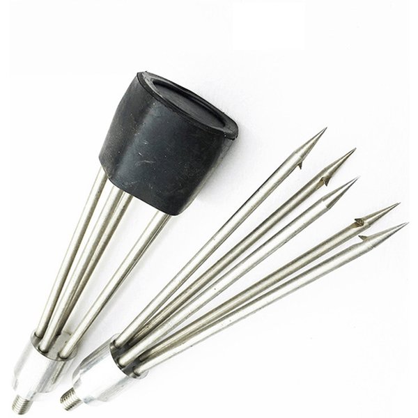 5 Prong Fish Gig Head Gaff gaff Fork Outdoor Barbed Diving Spears Gig Equipment
