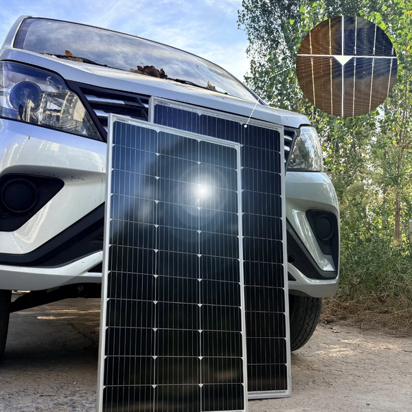 100W & 200W Monokristalline Solarmodule, Hohe Umwandlungseffizienz, IP67 Wasserdicht und Wetterbeständig, Gehärtete Glasplatten, Photovoltaik-Module für Haushaltsbeleuchtung, Wohnmobile und