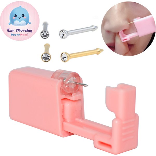Disposable Self Nose Piercing Gun Self Nose Piercing Gun Kit Safety Nose Piercing Gun Kit Tool