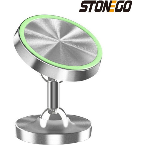 STONEGO Magnetic Car Phone Holder 360 Degree Rotation Magnetic Holder Universal Navigation Stand Strong Adsorption Mobile Mount
