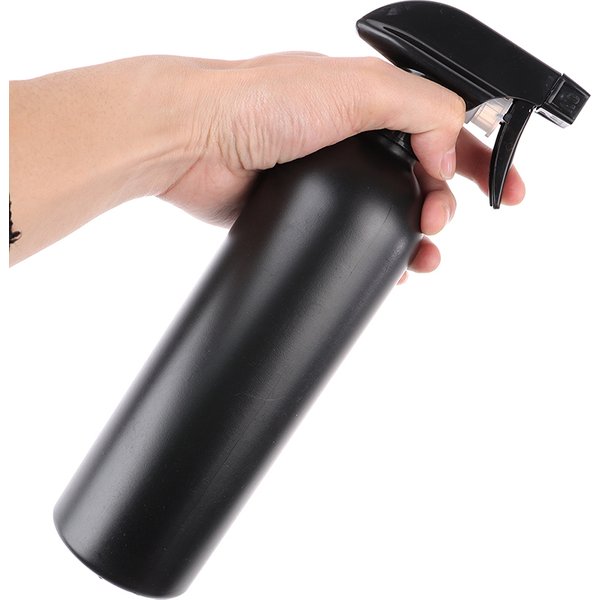 Bouteille de Pulvérisation Multifonction en Plastique Noir pour Livres de Voiture, 2x500ml