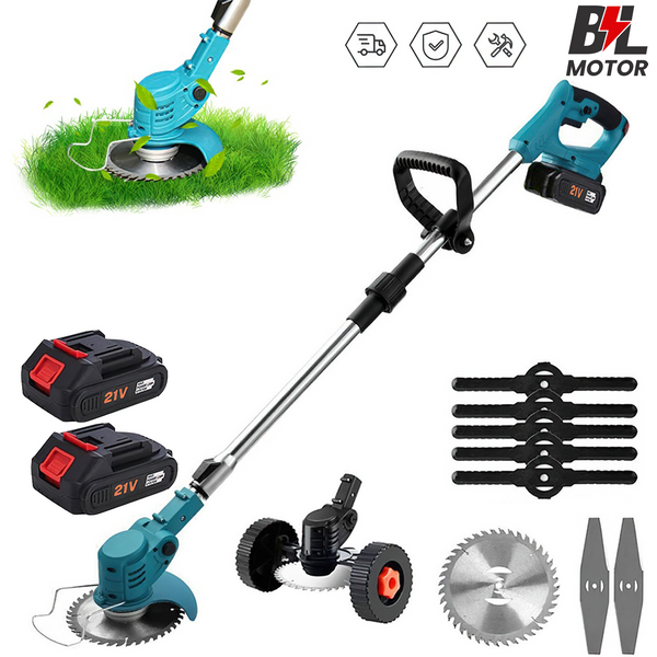 Kabelloser Elektrischer Rasenmäher Faltbarer Verstellbarer Trimmer Effizientes Gartenpflege-Schneidewerkzeug für Makita-Akkus