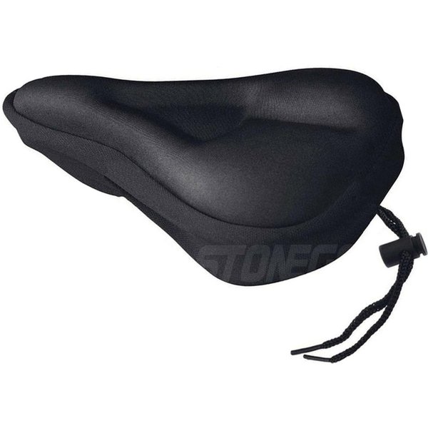 Bike Seat Cover Padded Wide Gel Soft Pad Exercise Bike Seat Cushion Wide Foam Bicycle Seat Cushion