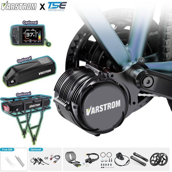 Tongsheng TSDZ8 750W TSDZ16 48V 1000W TSDZ2B 36V 250W 500W Mittelmotor-Kit mit Drehmomentsensor für den Umbau von Elektrofahrrädern mit wiederaufladbarem Lithium-Akku-Pack 20AH und 25Ah für E-Bike