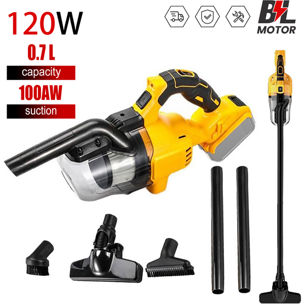 Aspirateur sans fil industriel pour la construction, aspirateur à main pour usage domestique, outils électriques rechargeables pour batterie DeWalt