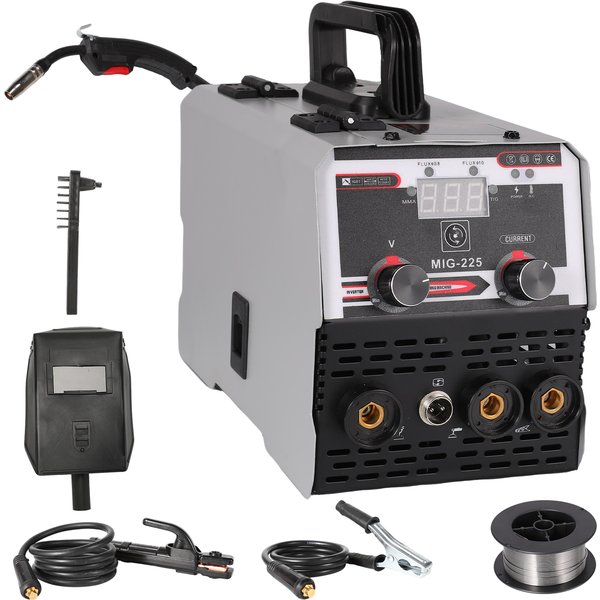 Tragbare 3-in-1-MIG-Schweißmaschine MIG-225 220V halbautomatische Schweißmaschine MMA/ARC TIG-Schweißmaschine Reverse-Schweißmaschine Gaslose MIG-Schweißmaschine