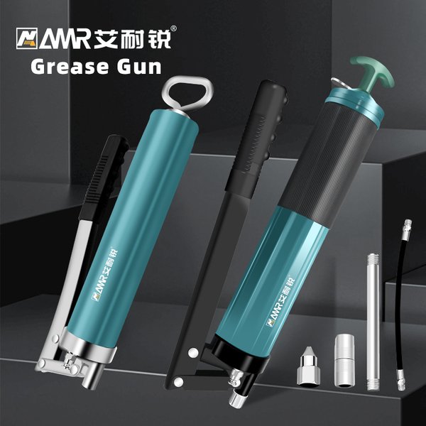 AMR Heavy Duty Grease Gun Kit 7000 PSI Pistol Grip Gun Set 400cc Lubrication Syringe for Oil And Car Lubrication SUV Trucks
