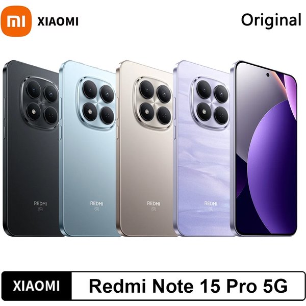 Smartphone Xiaomi Redmi Note 15 Pro 5G Version Globale MediaTek Dimensity 7400-Ultra NFC Batterie Monstre 6580 mAh Écran AMOLED CrystalRes 6,83 pouces Appareil Photo 200MP OIS