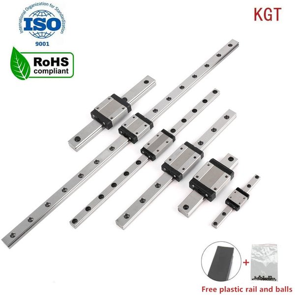 KGT MGN7H MGN9H MGN12H MGN15H RoHS L Von 100mm bis 1000mm Miniatur-Linearführungsschiene Gleitwagen 3D-Druckerteil MGN12C CNC
