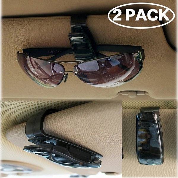 Pare-soleil pour véhicule, fixation automatique, lunettes de soleil, porte-lunettes, carte, billet, stylo, Clip, accessoires automobiles