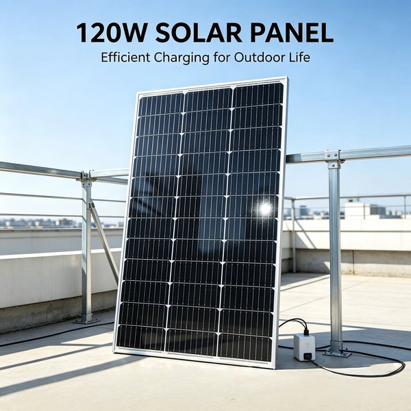 120W starres monokristallines Solarpanel, 18V Solarmodul zum Laden von 12V-Batterien, für Wohnmobil, Wohnwagen, Camper, Boot, Gartenhaus, Dach, Off-Grid-System
