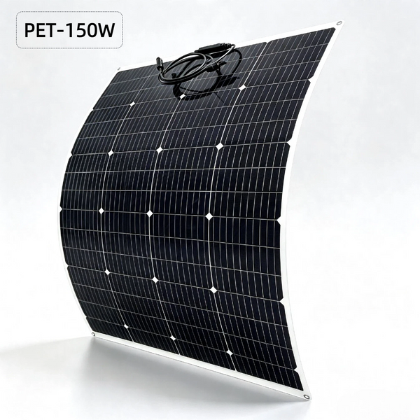 100W.125W.150W Flexibles Solarpanel Monokristallines Batteriemodul für Wohnmobil, Wohnwagen, Boot, Tragbar und Einfach zu Installieren