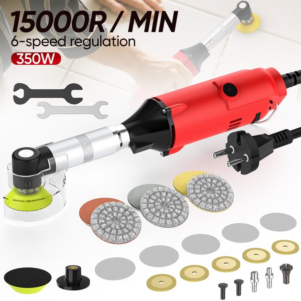 Keramikfliesen-Schönheits-Nähwerkzeug, 350 W, elektrischer gerader Schleifer, 6 variable Geschwindigkeiten, Reinigungsmaschine, Schleifmaschine, Polierer