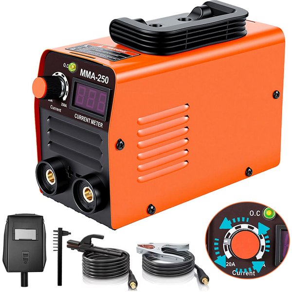 Tragbarer Inverter-Schweißer ZX7 250A MMA 220V 3,8KW IGBT Mini-Lichtbogenschweißgerät für Autoreparatur Kompakter Leichter Elektrodenschweißer