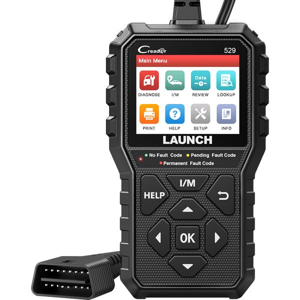 LAUNCH Creader CR529 OBD2 Scanner Diagnosegerät Auto-Codeleser Fehlercodes Lesen und Löschen, OBDII Motorleuchten-Scanner