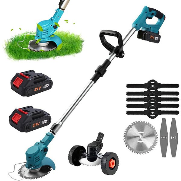 1800W Elektrischer Rasenmäher Kabelloser Rasentrimmer Garten-Trimmer Rasentrimmer-Schneider Elektrowerkzeug für Rasen Garten Hof