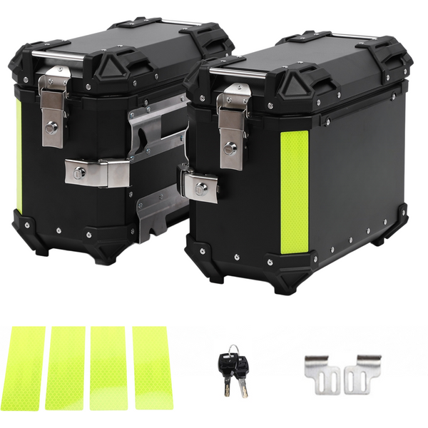 38L Motorrad-Seitenbox, Schnellverschluss, Aluminium, Moto-Gepäckkoffer, Satteltaschen, Werkzeugkasten, passend für SW-MOTECH-Halterung, nicht passend für Original-Rack