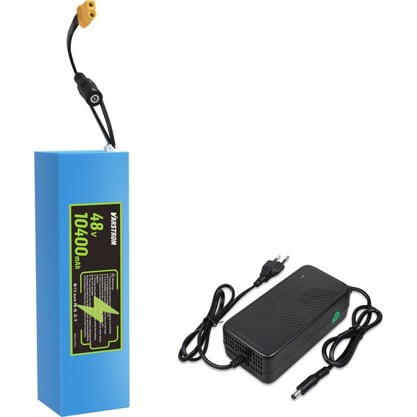48V 10,4Ah E-Bike-Akku, Lithium-Akku mit Schnellladegerät, 30A Smart-Schutzplatine, Kompatibel mit BAFANG/Tongsheng E-Bike-Umrüstung