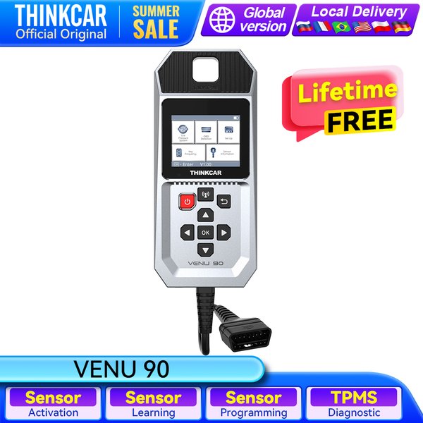 THINKCAR VENU 90 Auto-Reifendruck-Diagnosegerät Sensor-Aktivierung Lernprogrammierung TPMS-Fehlerprüfung OBD2-Scanner