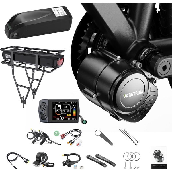 Tongsheng 250W 500W 750W 1000W TSDZ2B TSDZ8 TSDZ16 Ebike kit 36V 48V Engine Torque Sensor Mid Motor With Ebike Lithium 13Ah 16Ah 20Ah 24Ah 25Ah Battery