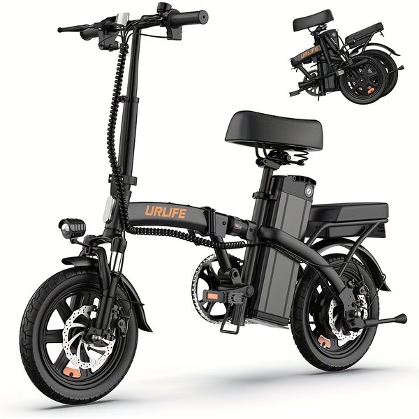Urlife F1L 14 Inch Foldable Electric Bicycle Peak 250W Motor With 48V 7.5Ah Removable Battery 40KM Range 3 Hours Charge Time