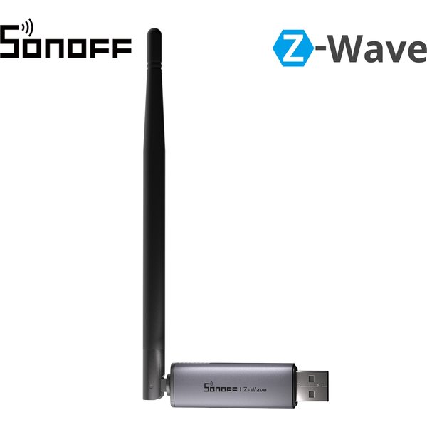 SONOFF Dongle-PZG23 Z-Wave 800 USB Stick – Controller mit externer Antenne Long Range hohe Reichweite S2 Sicherheit störungsarm