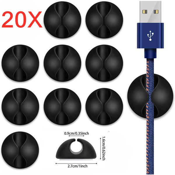 Enrouleur de câble USB en silicone, pinces de gestion flexibles, support de câble pour souris, sauna, téléphone, écouteur, 5 pièces, 10 pièces, 20 pièces