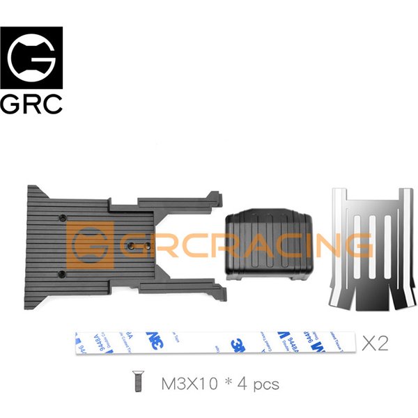 Grc plancher arrière avec réservoir de carburant pour Traxxas Trx4 Bronco / Blazer K5/ G500/Kit de châssis # g161eb