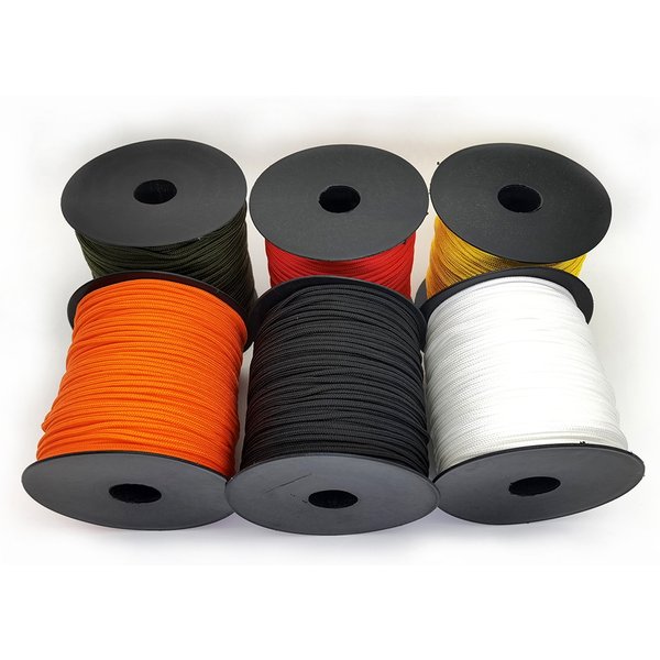 100M un support noyaux Paracord corde 2mm extérieur Polyester Parachute cordon Camping survie parapluie tente Bundlee,