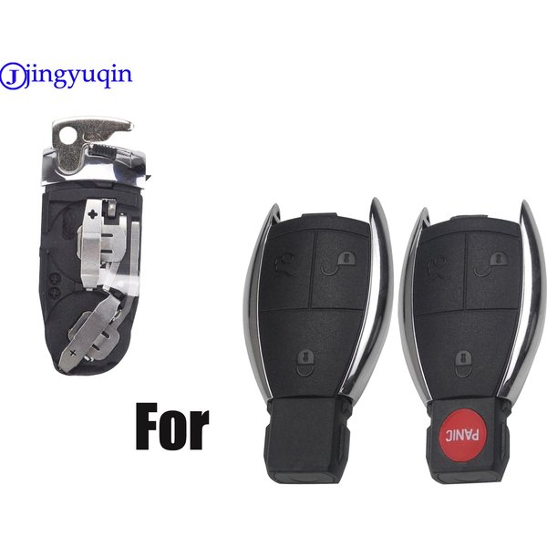 Jingyuqin support de batterie avec petite coque de clé Fob pour Mercedes pour Benz A B C E S CL CLS CLA CLK W203 W204 W205 W210 W211 W212